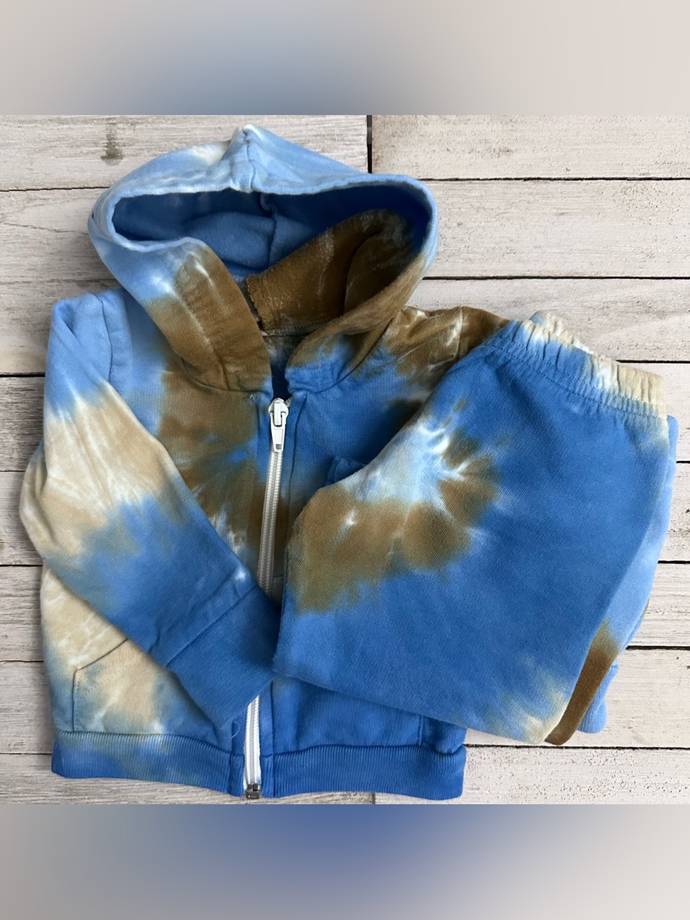 American Apparel Tie Dye Hoodie Jogger Set Baby Unisex